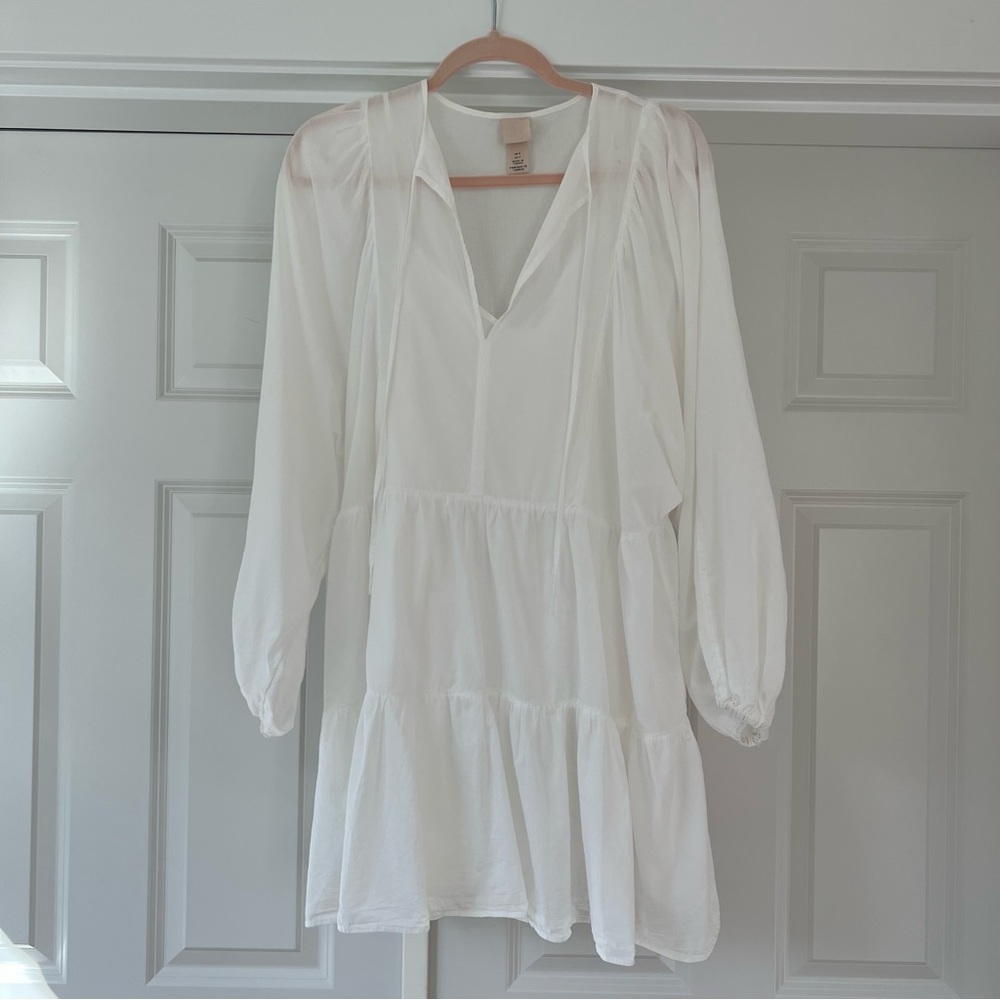 White Flowy Dress